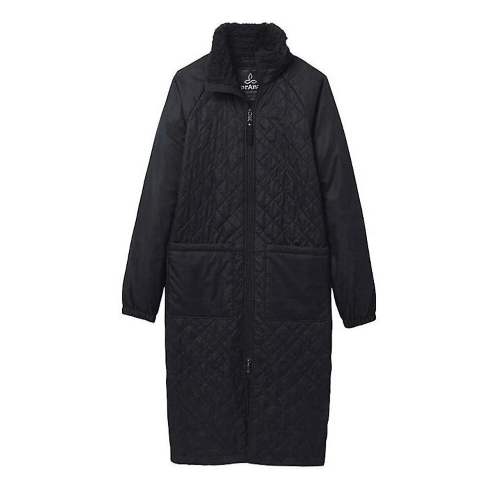 NEW prAna BLACK FLEECE LINED ESLA DUSTER JACKET SZ XS - Picture 2 of 8